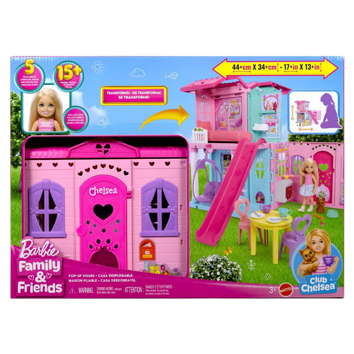 BARBIE CASA DE MUÑECAS CASA TRANSFORMABLE DE CHELSEA - 8