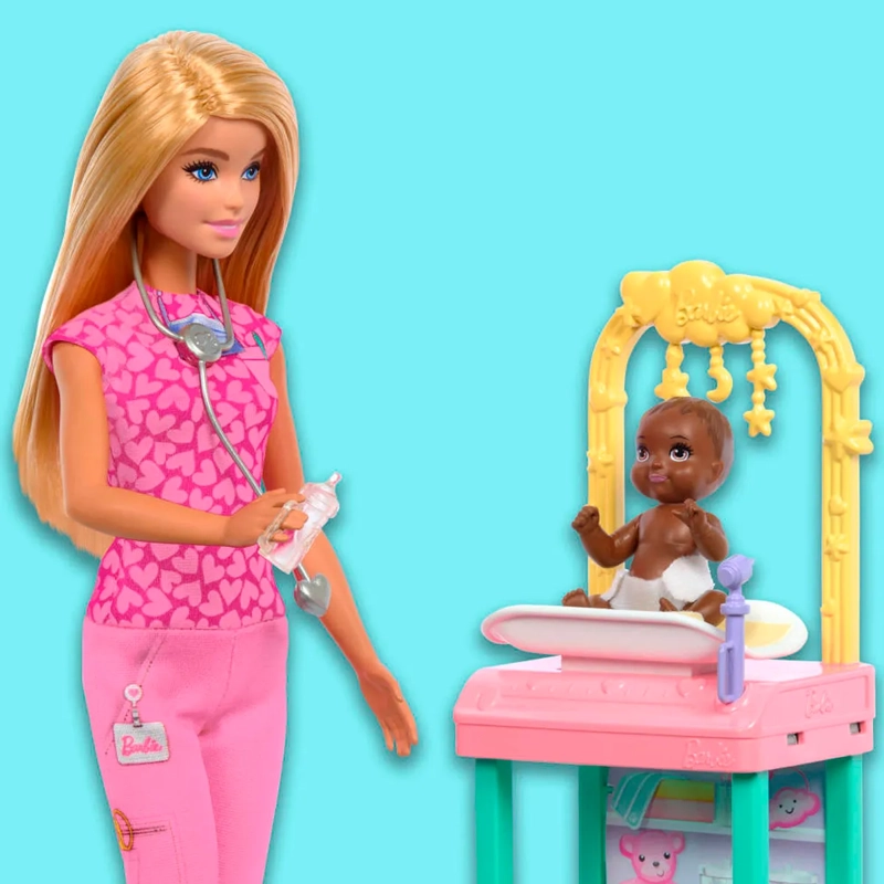 BARBIE PROFESIONES SET DE JUEGO CON MUÑECA SORPRESA - 1