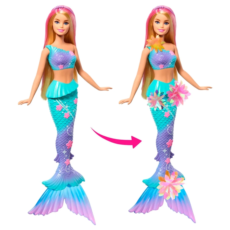 BARBIE FANTASÍA MUÑECA SIRENA CON TRANSFORMACIÓN  - 5