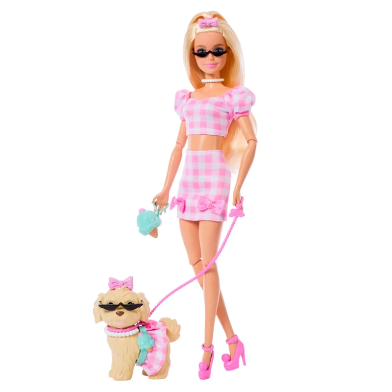 BARBIE FASHION & BEAUTY MUÑECA LOOKS IGUALES MALIBÚ Y PERRITO - 2