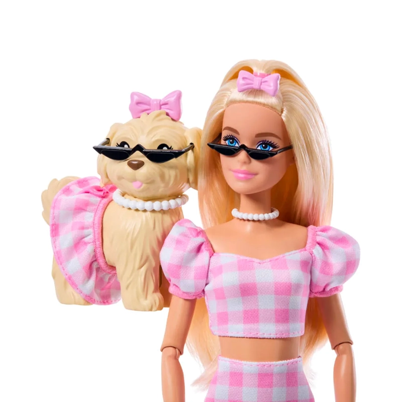 BARBIE FASHION & BEAUTY MUÑECA LOOKS IGUALES MALIBÚ Y PERRITO - 4