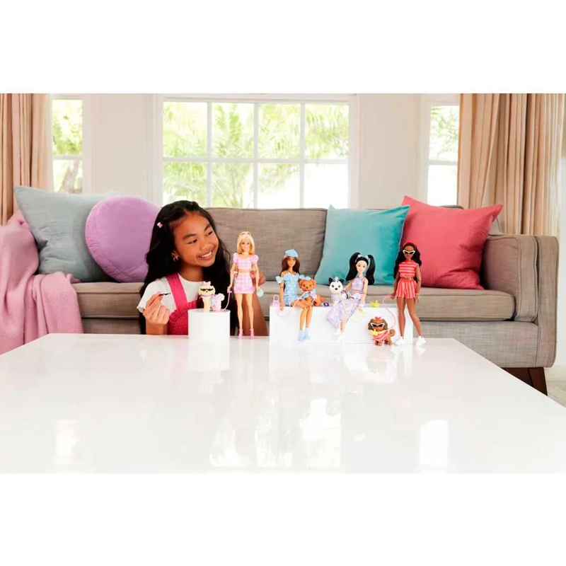 BARBIE FASHION & BEAUTY MUÑECA LOOKS IGUALES TERESA Y PERRITO - 3