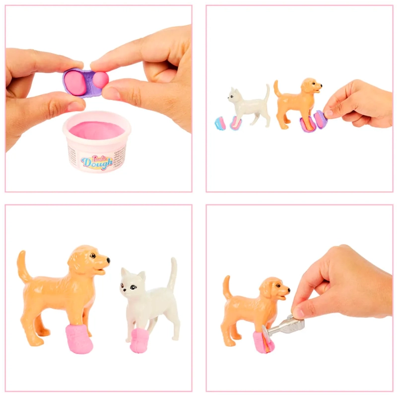 BARBIE PROFESIONES SET DE JUEGO VETERINARIA CON MASCOTAS Y ACCESORIOS  - 2