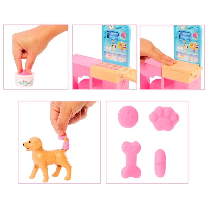 BARBIE PROFESIONES SET DE JUEGO VETERINARIA CON MASCOTAS Y ACCESORIOS  - 3