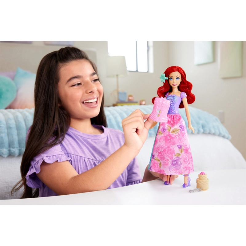 DISNEY PRINCESA MUÑECA ARIEL SPIN AND REVEAL FLORES - 2