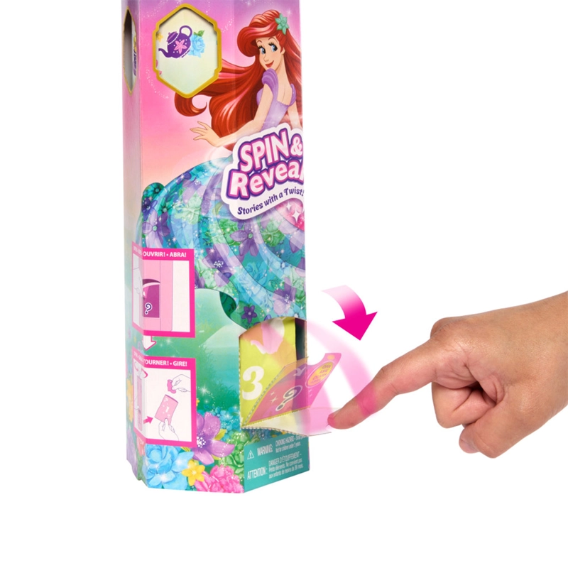 DISNEY PRINCESA MUÑECA ARIEL SPIN AND REVEAL FLORES - 4