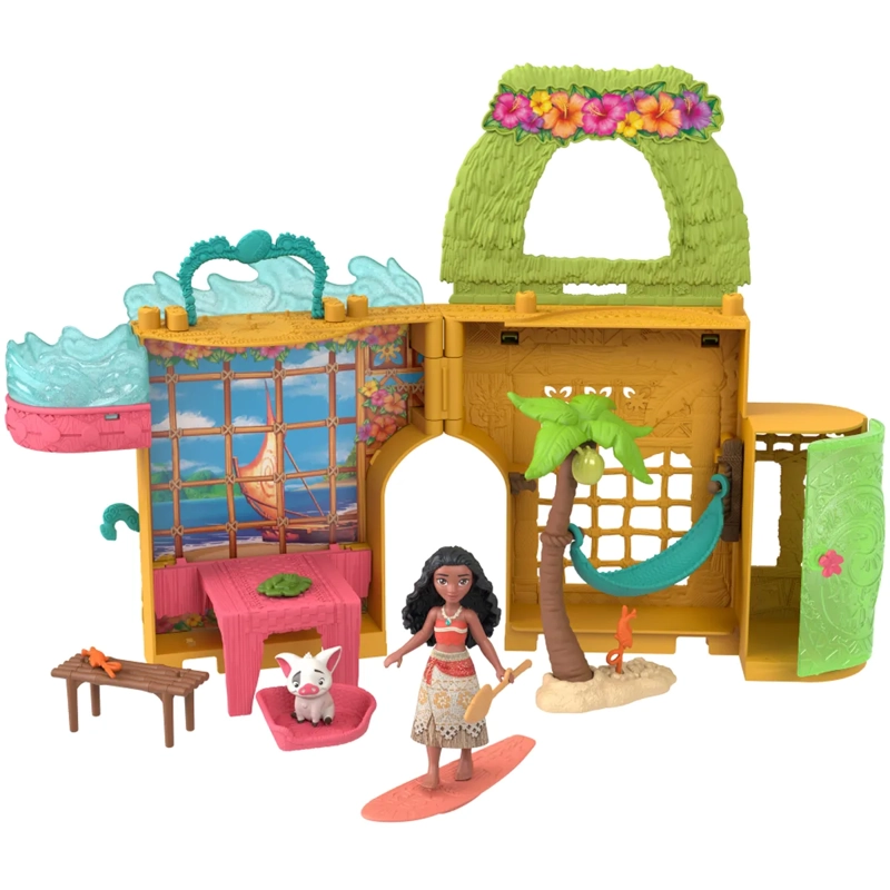 DISNEY PRINCESA CASA DE MUÑECAS CASTILO DE MOANA APILABLE - 1