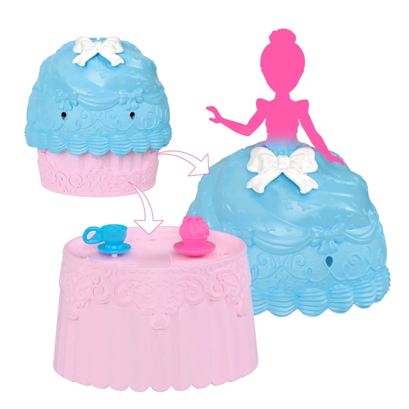DISNEY PRINCESA MUÑECA CUPCAKE TRANSFORMABLE A FALDA - 4