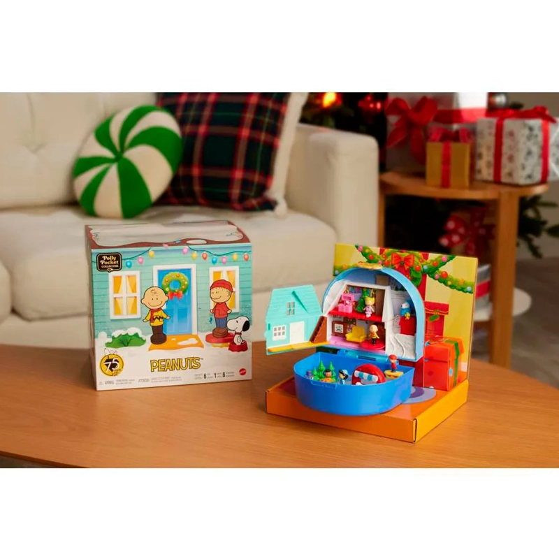 POLLY POCKET COLLECTOR SET DE COLECCIÓN COMPACTO PEANUTS HOLIDAY  - 7