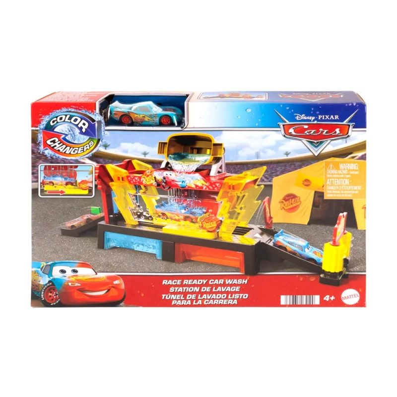 AUTO DE JUGUETE CARS COLOR CHANGERS PISTA AUTOLAVADO RAYO MCQUEEN - 8