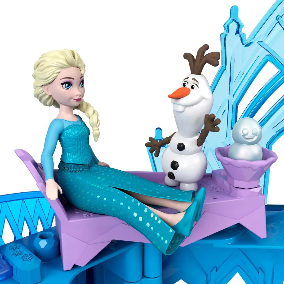 MUÑECA DISNEY PRINCESAS CASA DE S CASTILLO DE ELSA APILABLE - 7
