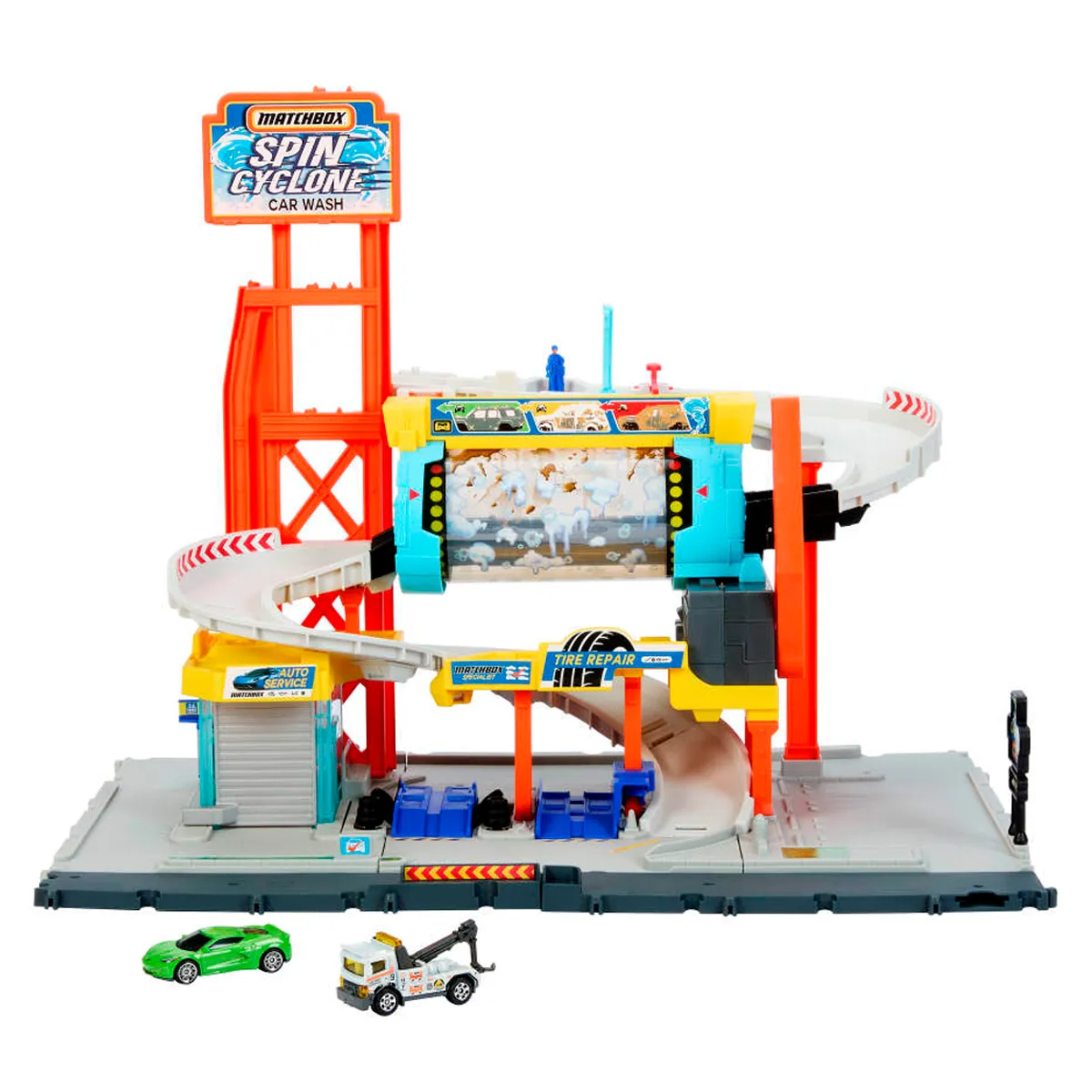 MATCHBOX SET DE JUEGO SET SÚPER AUTO CENTER - 1