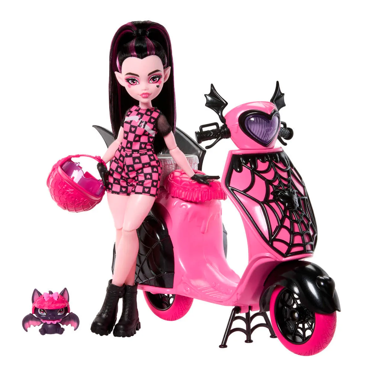 MONSTER HIGH MUÑECA DRACULAURA CON SCOOTER - 5