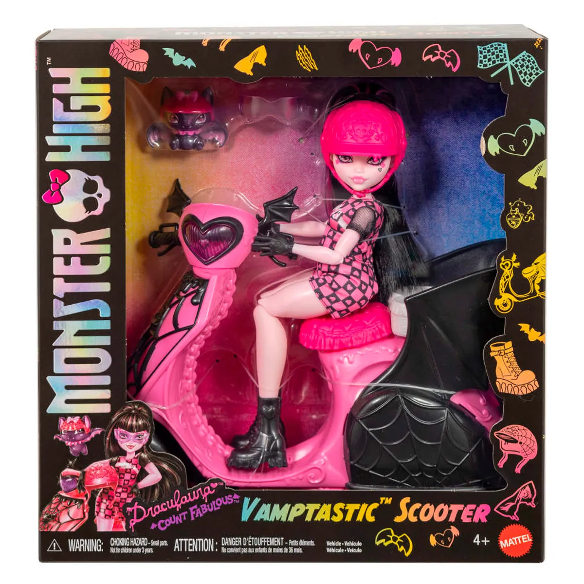 MONSTER HIGH MUÑECA DRACULAURA CON SCOOTER - 7