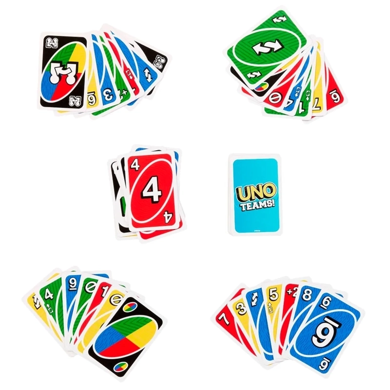 JUEGO DE CARTAS MATTEL UNO TEAMS PARA NIÑOS - 2