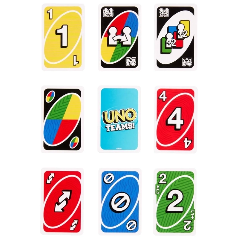 JUEGO DE CARTAS MATTEL UNO TEAMS PARA NIÑOS - 5