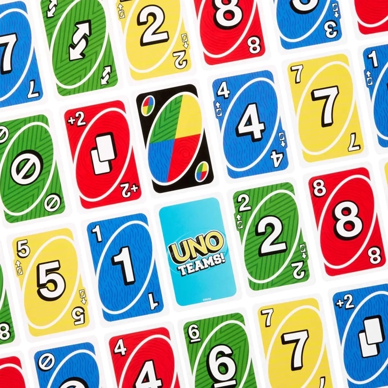 JUEGO DE CARTAS MATTEL UNO TEAMS PARA NIÑOS - 6