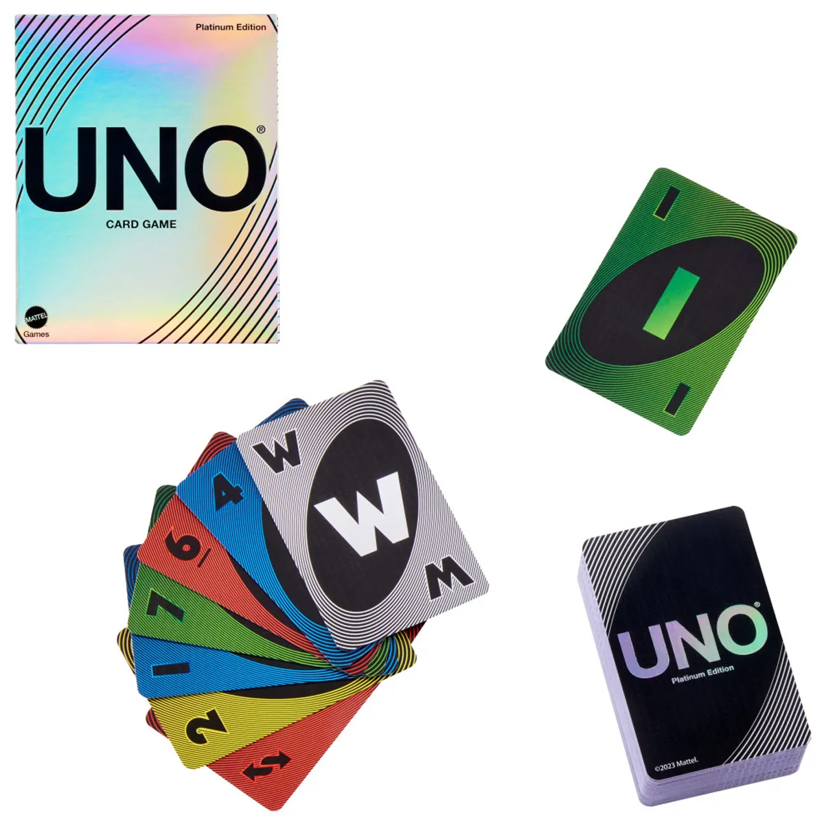 UNO CARTAS PLATINUM CON ACABADO PREMIUM 7+ AÑOS MATTEL - 6