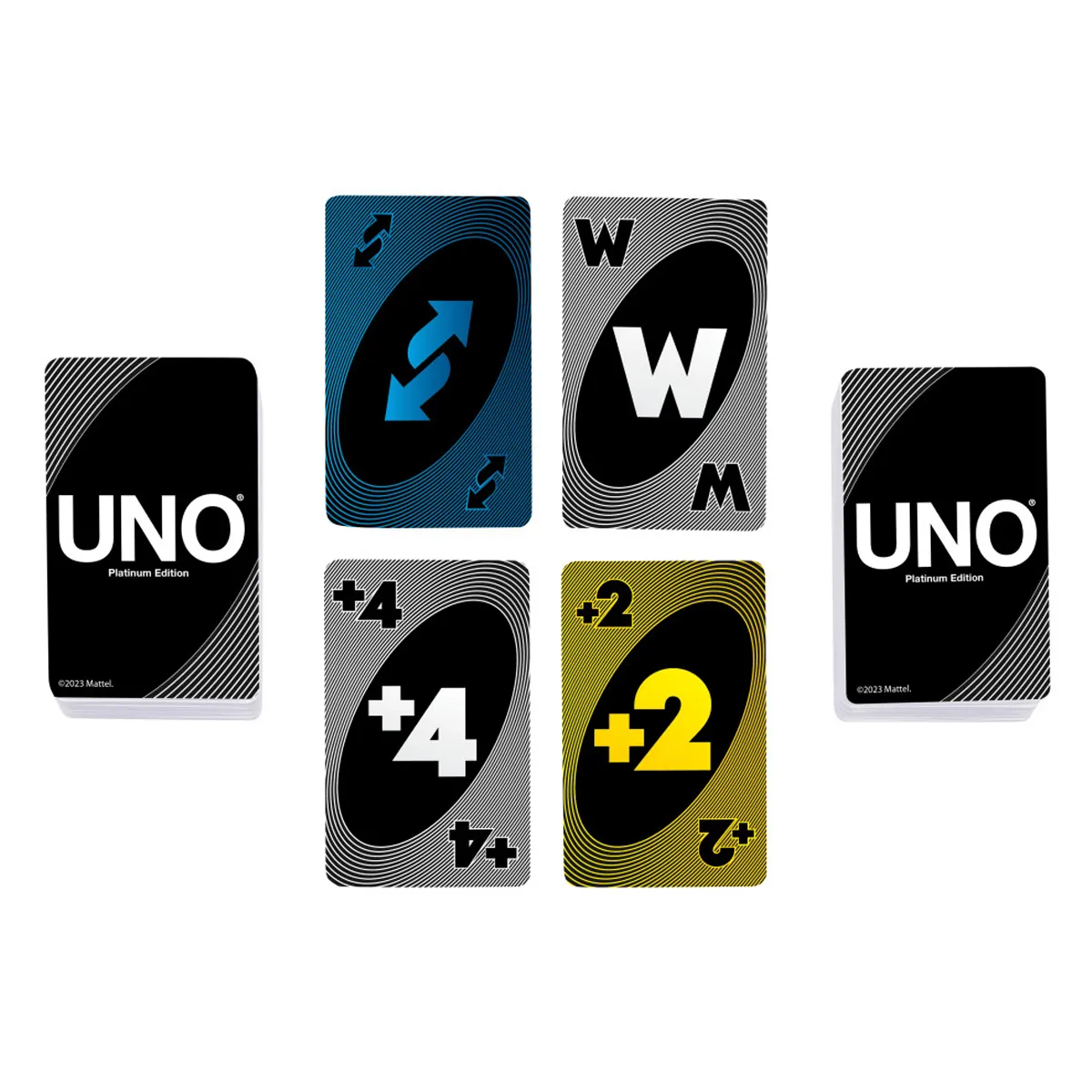 UNO CARTAS PLATINUM CON ACABADO PREMIUM 7+ AÑOS MATTEL - 7