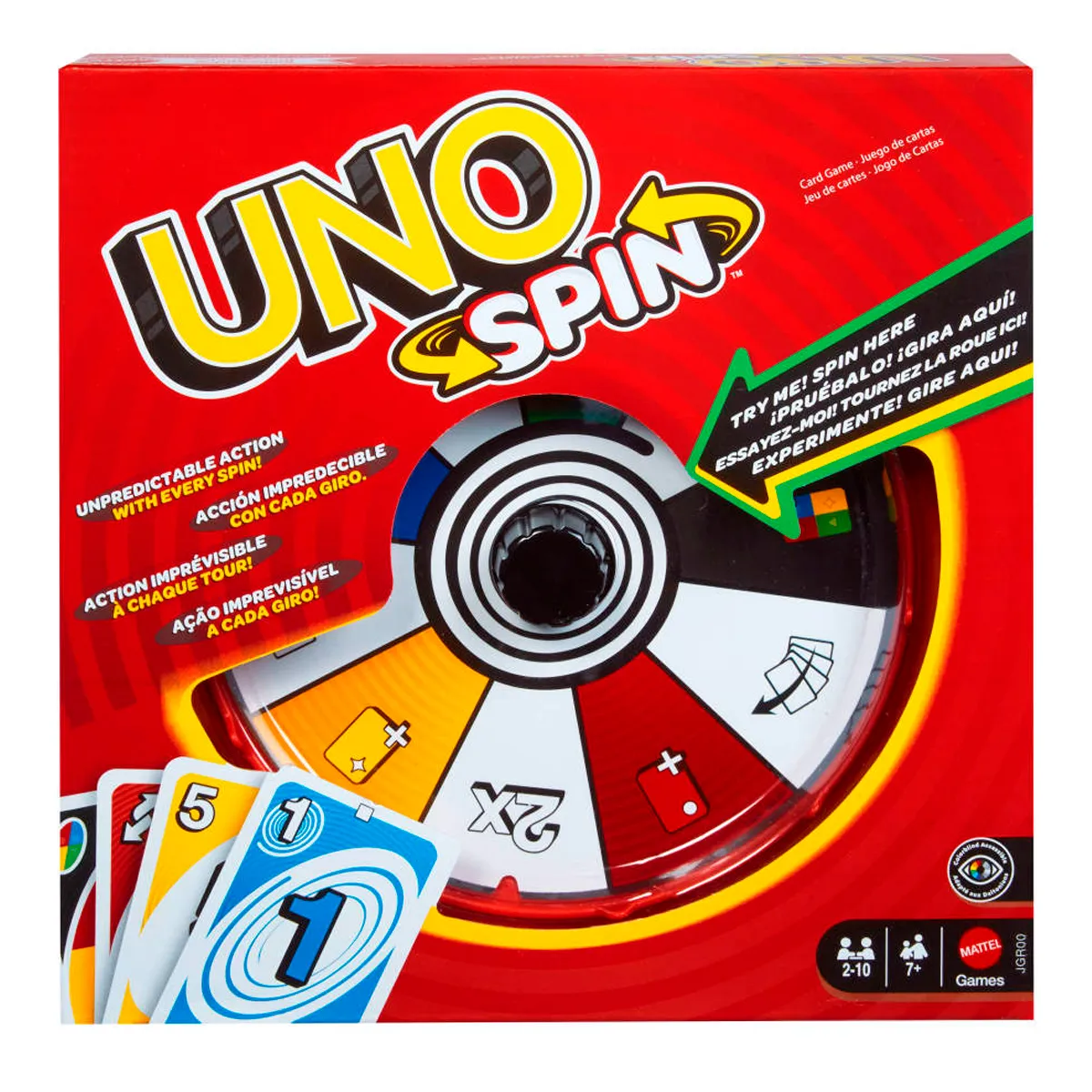 UNO JUEGO DE MESA SPIN NUEVA EDICIÓN PARA NIÑOS - 7