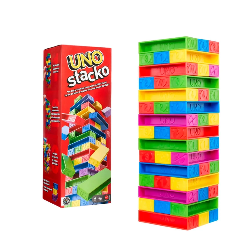 UNO JUEGO DE MESA STACKO SEGUNDA VERSIÓN PARA NIÑOS - 3