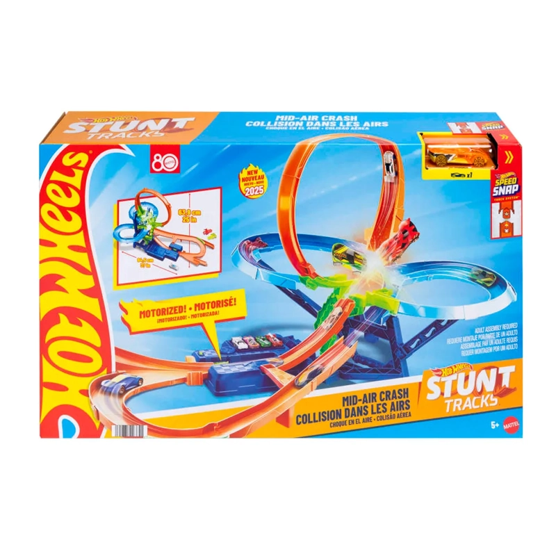 HOT WHEELS STUNT TRACKS PISTA DE JUGUETE MULTI-CHOQUE AÉREO - 1