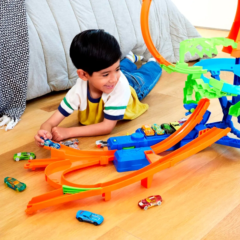HOT WHEELS STUNT TRACKS PISTA DE JUGUETE MULTI-CHOQUE AÉREO - 2