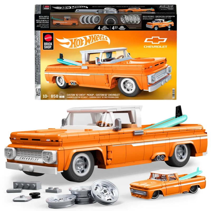 MATTEL BRICK SHOP HOT WHEELS, JUGUETE DE CONSTRUCCIÓN ELITE CUSTOM