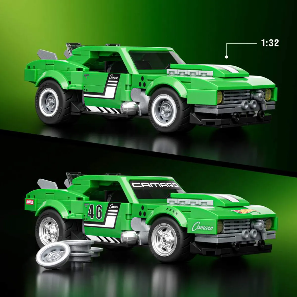 MATTEL BRICK SHOP HOT WHEELS CAMARO SPEED 68 10+ AÑOS - 3