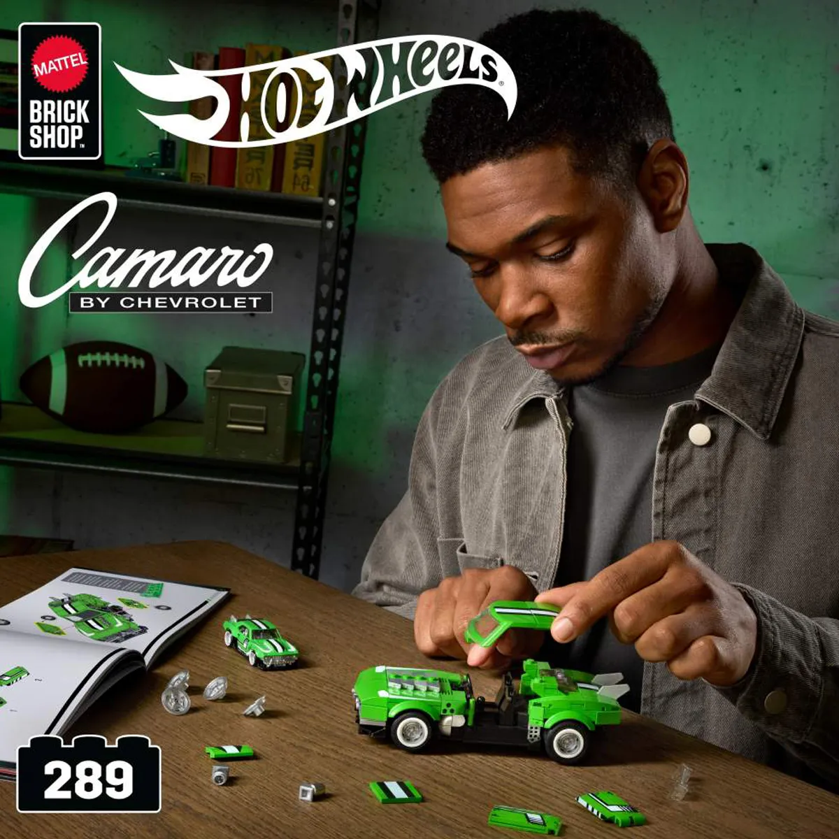 MATTEL BRICK SHOP HOT WHEELS CAMARO SPEED 68 10+ AÑOS - 8