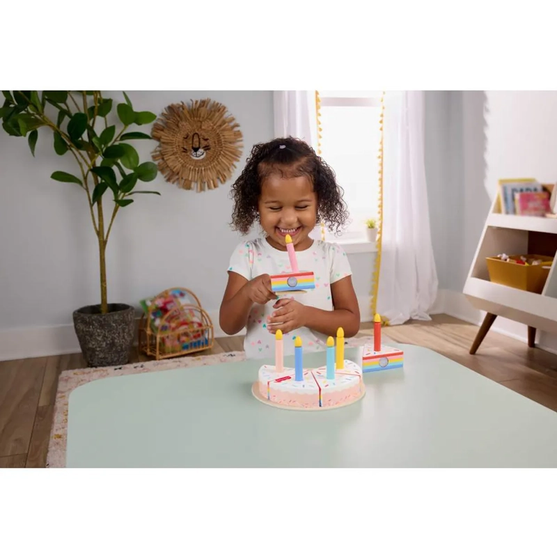 FISHER-PRICE JUGUETE PARA BEBÉS PASTEL DE CUMPLEAÑOS DE MADERA - 6