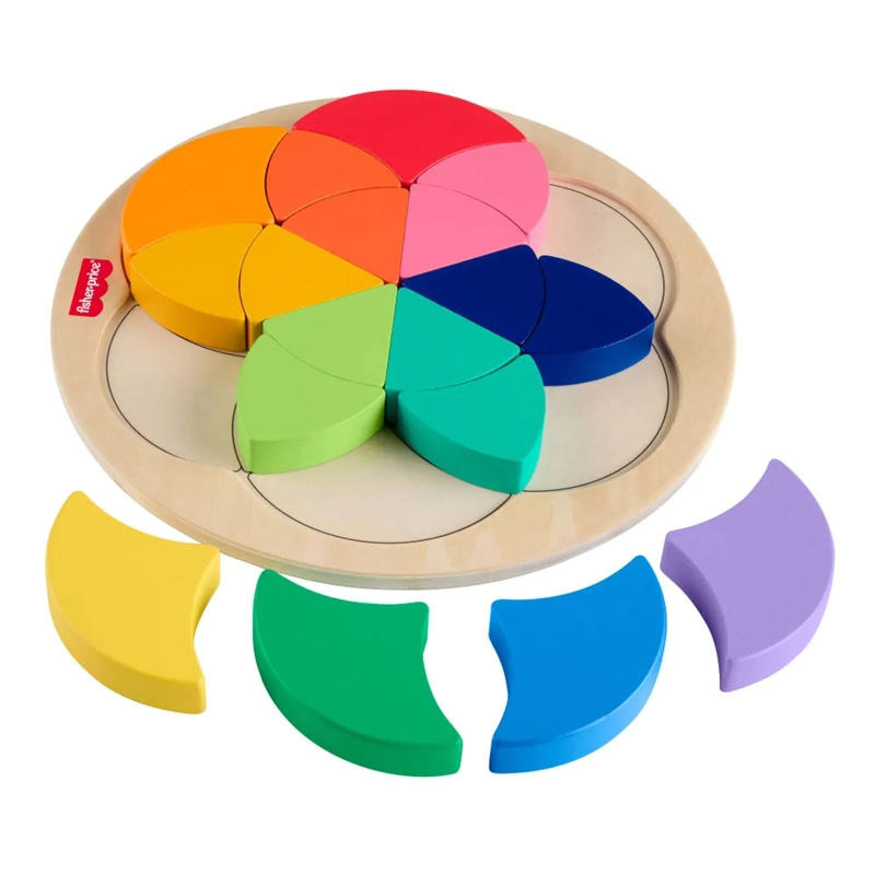 FISHER-PRICE JUGUETE PARA BEBÉS ROMPECABEZAS COLORIDO DE MADERA - 3