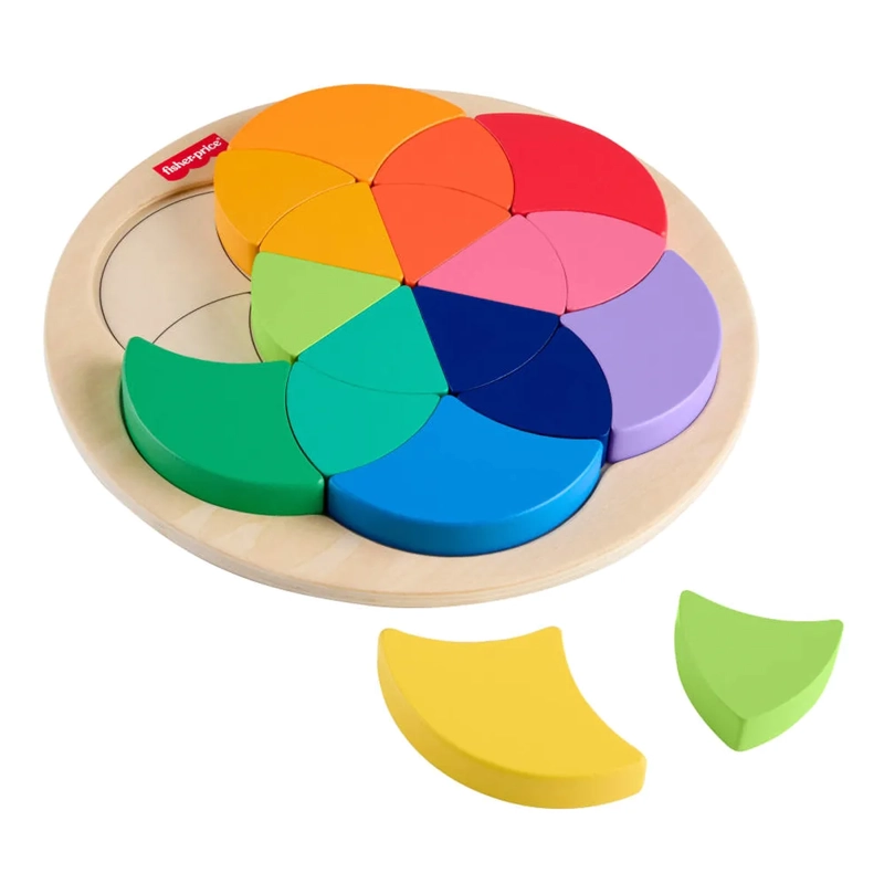 FISHER-PRICE JUGUETE PARA BEBÉS ROMPECABEZAS COLORIDO DE MADERA - 5