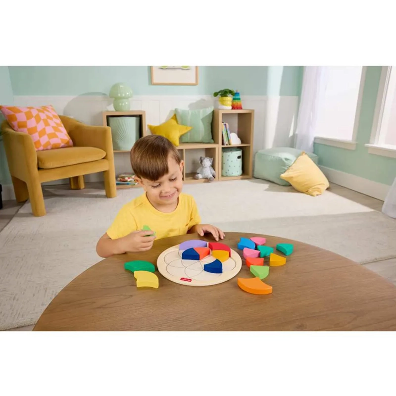 FISHER-PRICE JUGUETE PARA BEBÉS ROMPECABEZAS COLORIDO DE MADERA - 6