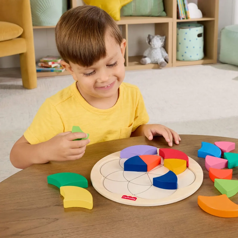FISHER-PRICE JUGUETE PARA BEBÉS ROMPECABEZAS COLORIDO DE MADERA - 7