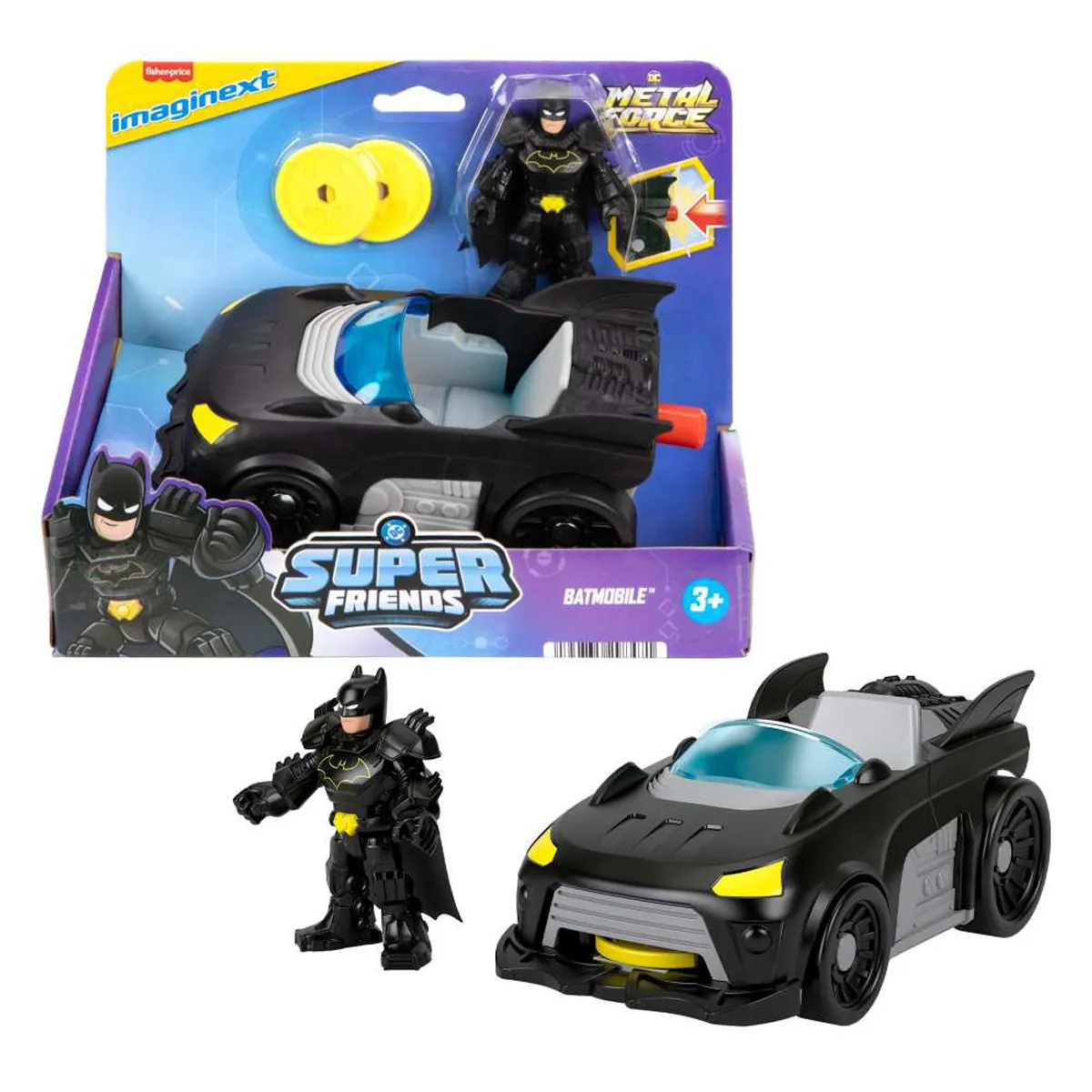 IMAGINEXT DC SUPER FRIENDS SET JUEGO SUPERHÉROE Y VEHÍCULO - 2