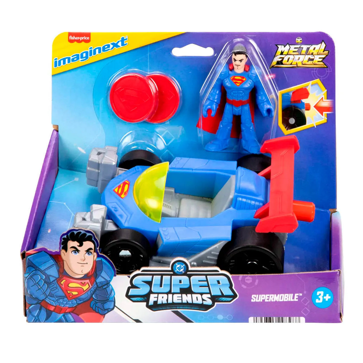 IMAGINEXT DC SUPER FRIENDS SET JUEGO SUPERHÉROE Y VEHÍCULO - 5