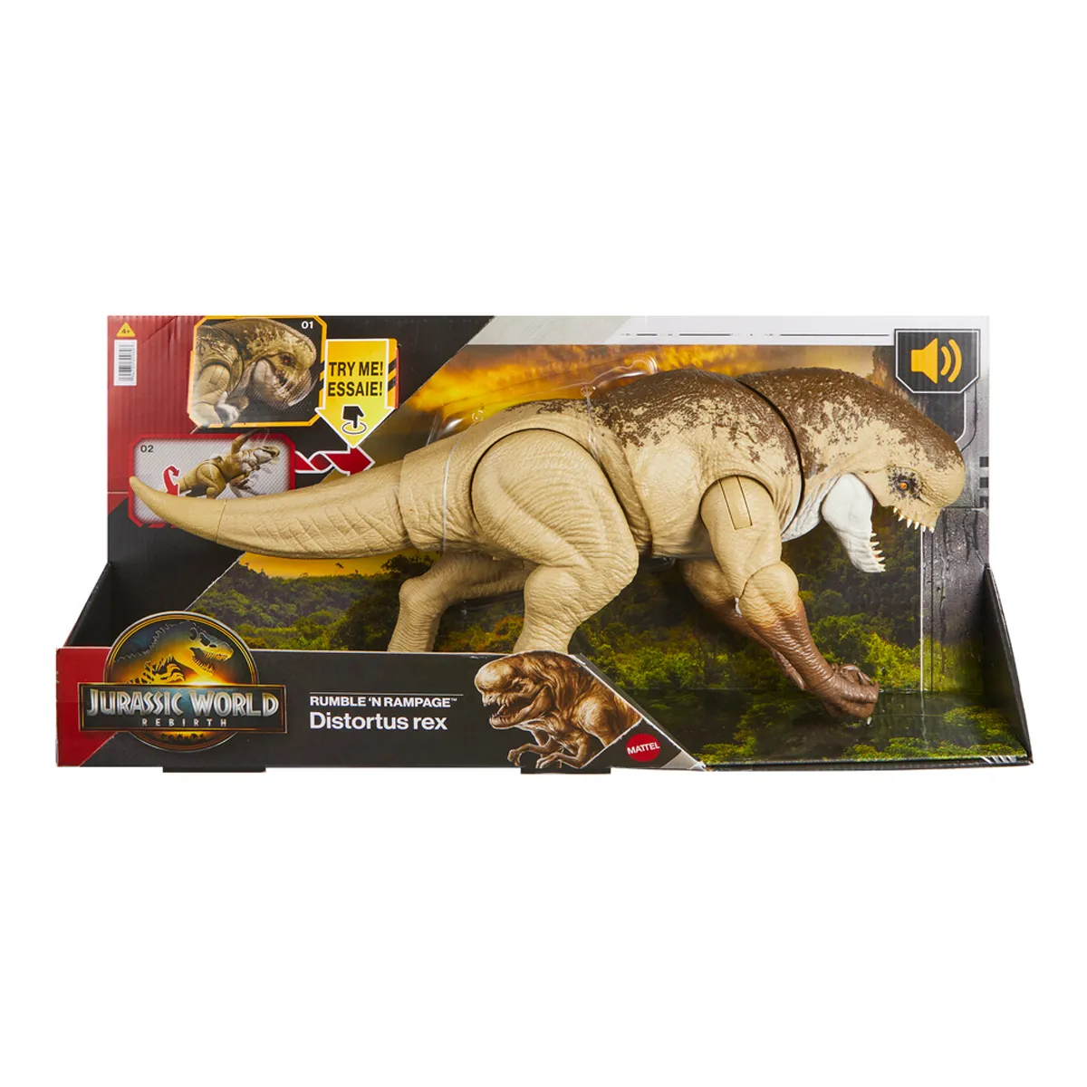 FIGURA DE ACCIÓN JURASSIC WORLD DINOSAURIO REBIRTH VILLANO CON SONIDO - 3