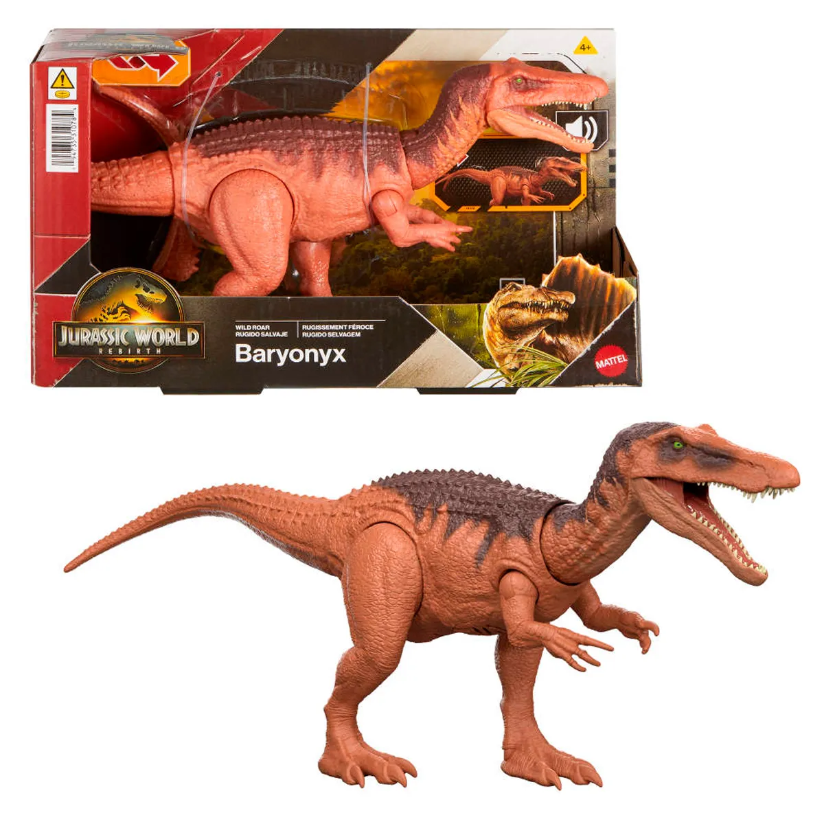 JURASSIC WORLD DINOSAURIO DE JUGUETE REBIRTH RUGIDO SALVAJE - 7