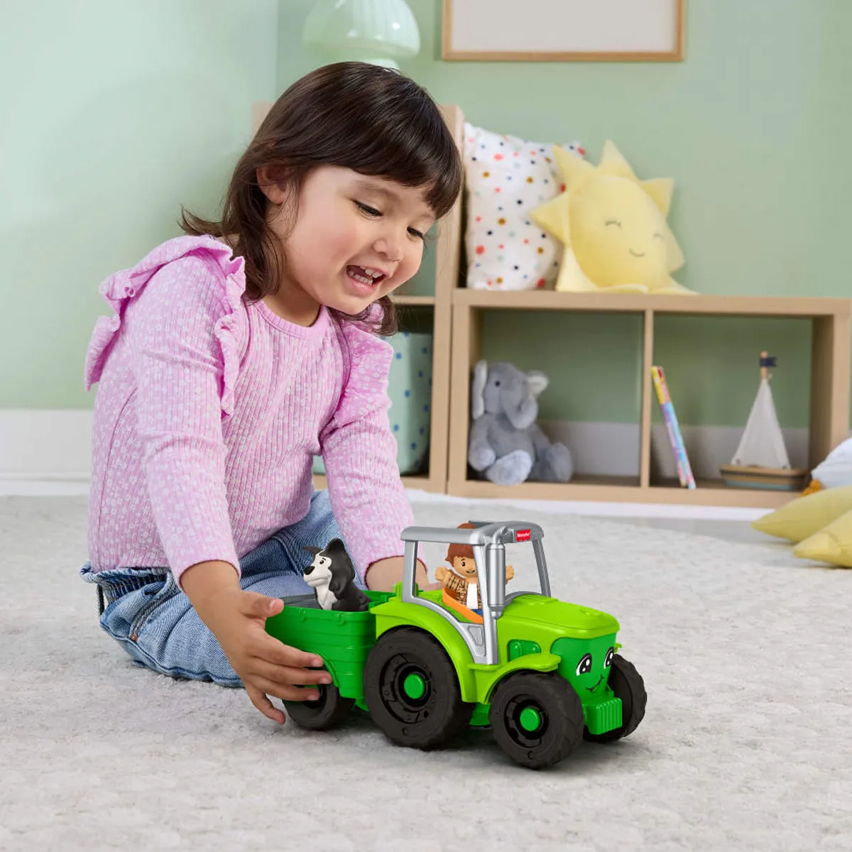 LITTLE PEOPLE JUGUETE PARA BEBÉS TRACTOR MEDIANO - 2