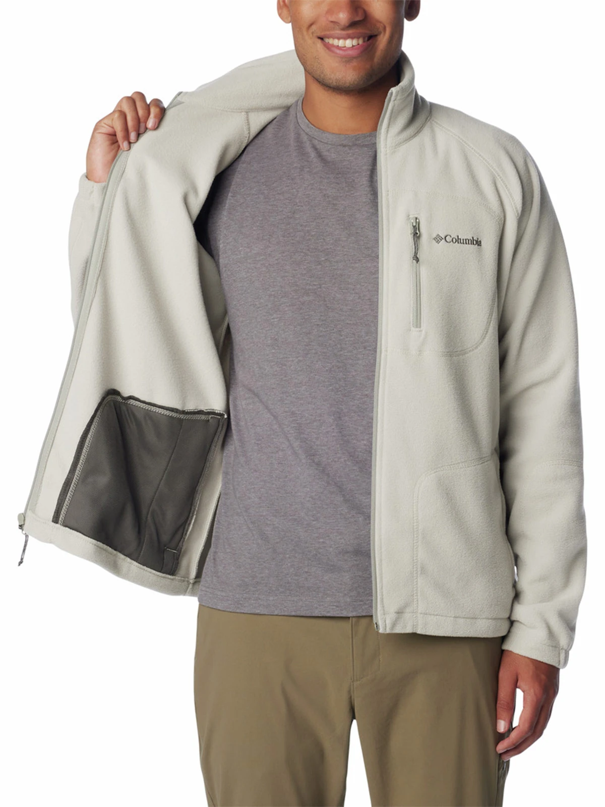 POLERÓN HOMBRE COLUMBIA CLB FAST TREK BEIGE - 2