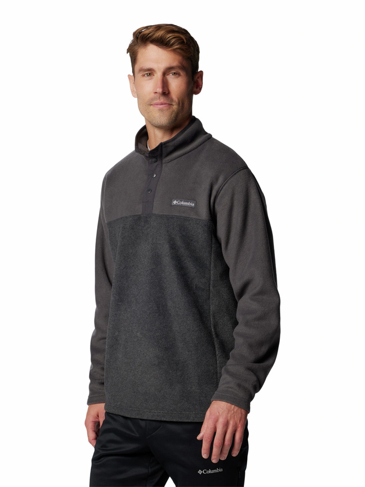 Polaire 1/4 Snap Columbia Youth Steens Mountain – Noire, XXS, Confort & Chaleur Pour Enfant