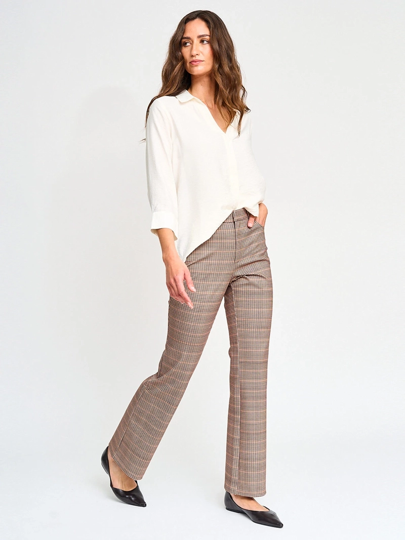 PANTALÓN MUJER CACHAREL FLARE PUNTO ROMA - 4