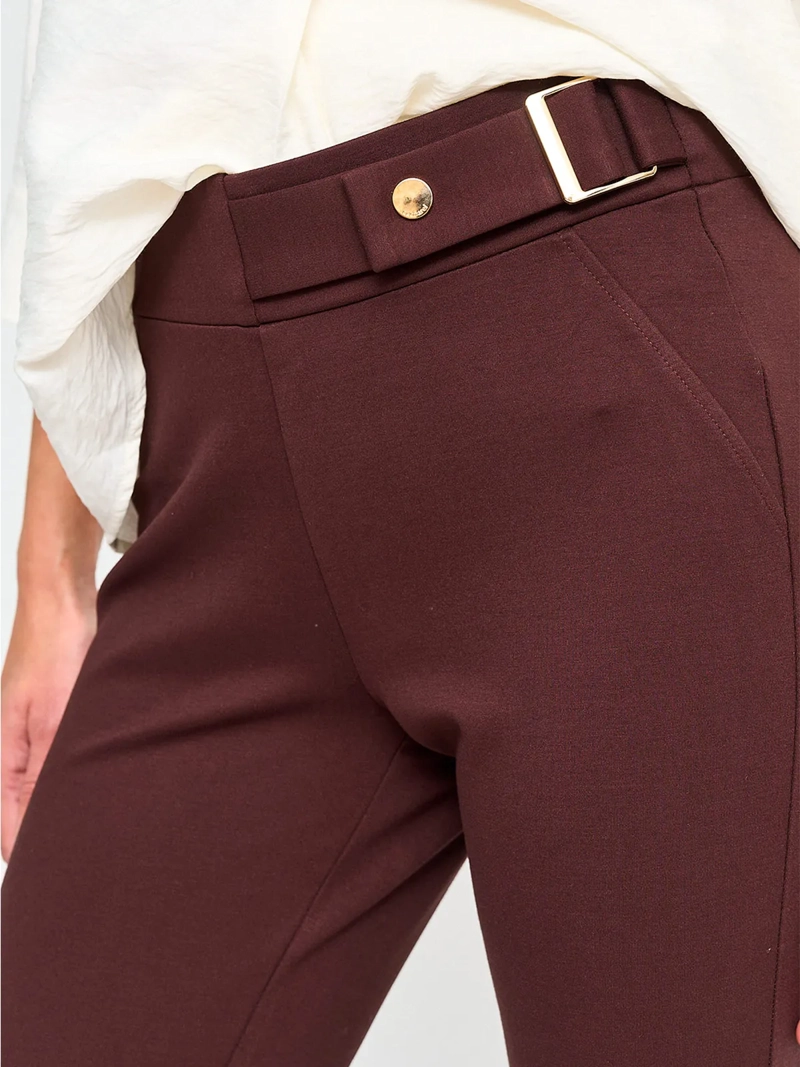 PANTALÓN MUJER CACHAREL RECTO HEBILLA - 3