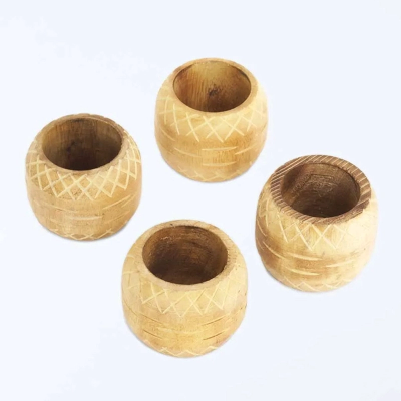 SET 4 PORTA SERVILLETAS RIPLEY HOME MADERA NEUTRO - 1