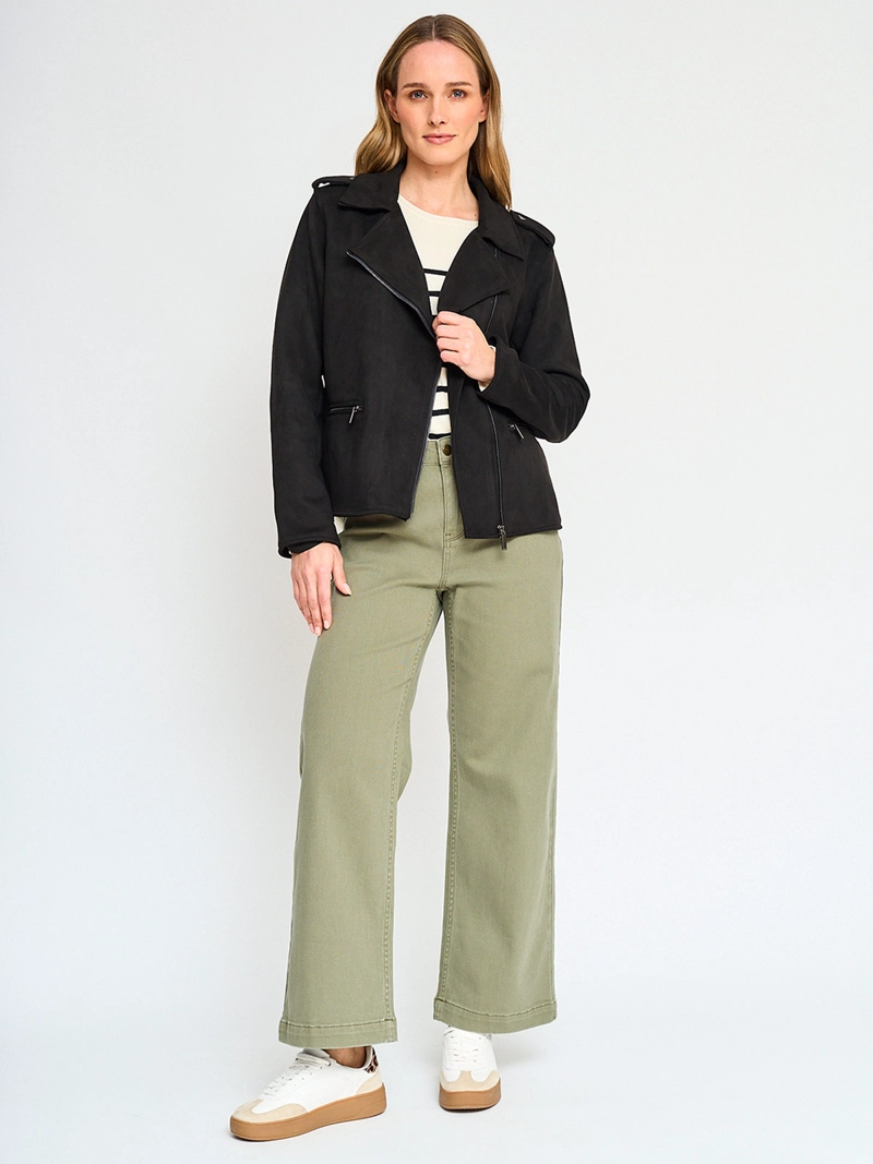 CHAQUETA MUJER AZIZ BIKER CORTA - 4