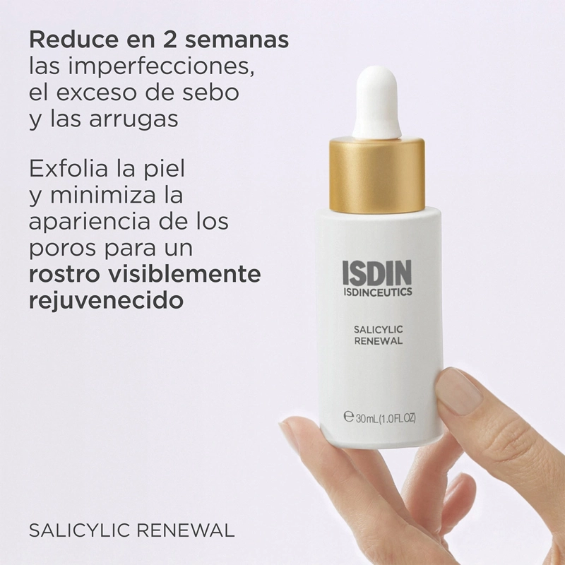 SÉRUM ROSTRO ISDIN 30 ML ANTIIMPERFECCIONES CON ÁCIDO SALICÍLICO Y GLICÓLICO CEUTICS SALICYLIC RENEWAL - 4