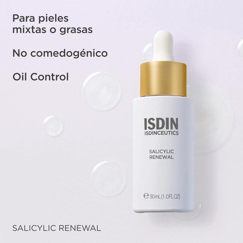 SÉRUM ROSTRO ISDIN 30 ML ANTIIMPERFECCIONES CON ÁCIDO SALICÍLICO Y GLICÓLICO CEUTICS SALICYLIC RENEWAL - 5