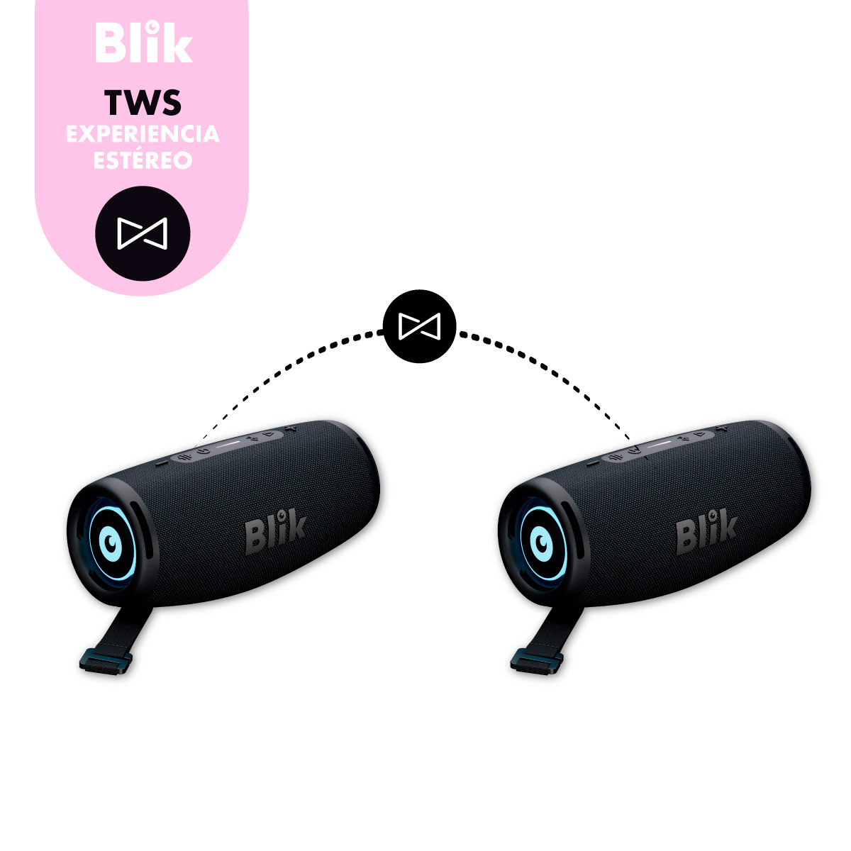 PARLANTE BLUETOOTH BLIK BASSMOVE - 7