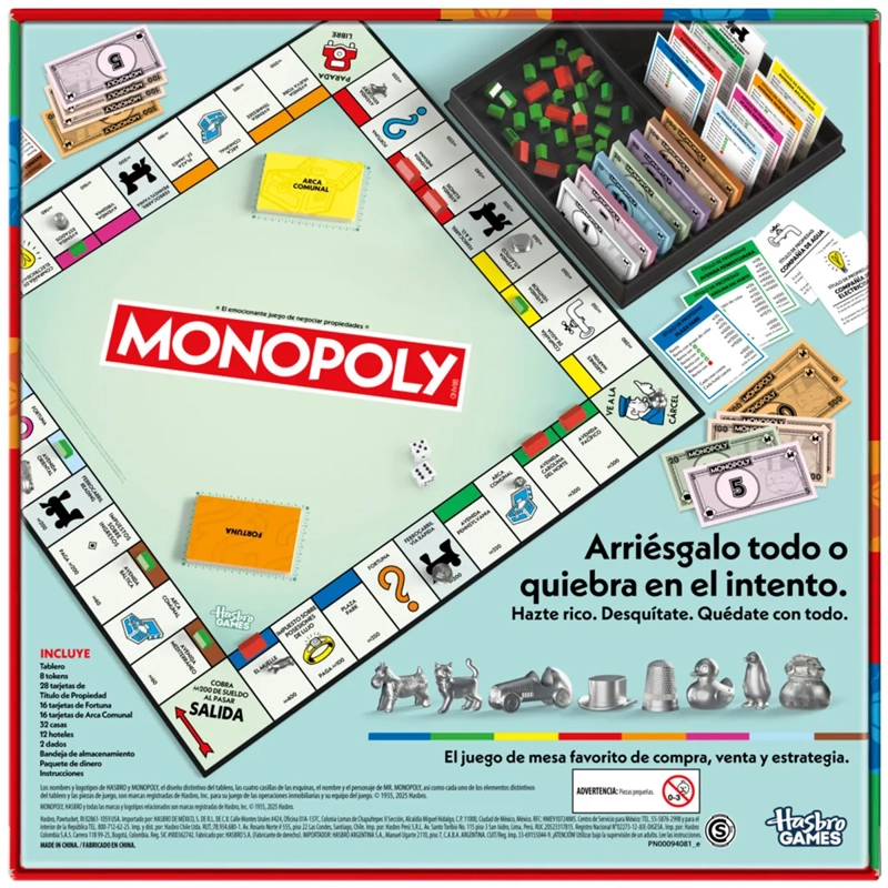 JUEGO DE MESA MONOPOLY CLÁSICO - 4